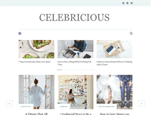 Tablet Screenshot of celebricious.com